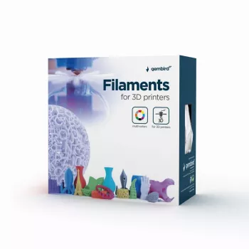 GEMBIRD ABS-Filament – ασημί – 1,75 mm – 1 kg