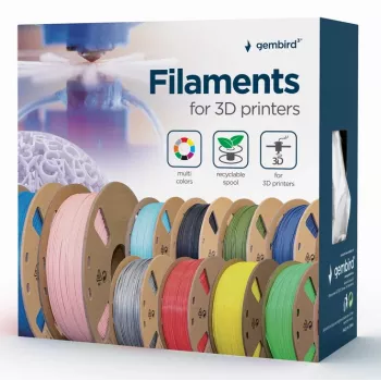 GEMBIRD PLA-PLUS Filament, λευκό, 1,75 mm, 1 kg