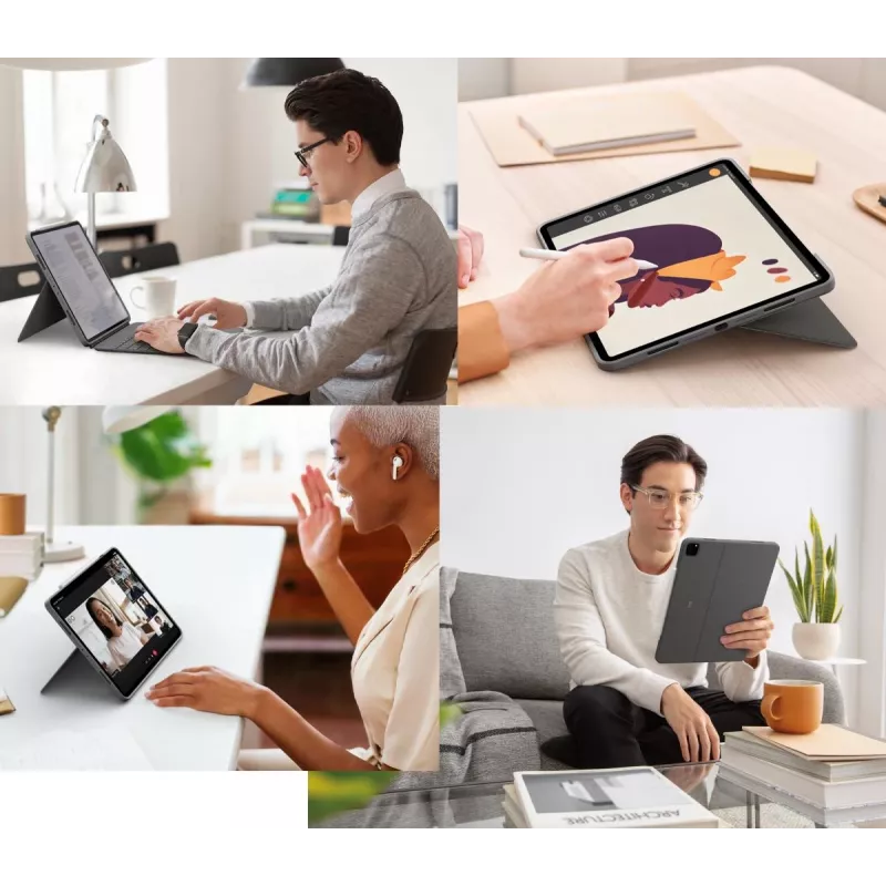 LOGITECH Combo Touch - iPad Pro 12,9 ιντσών (5. Gen.) - Αγγλικά - QWERTY