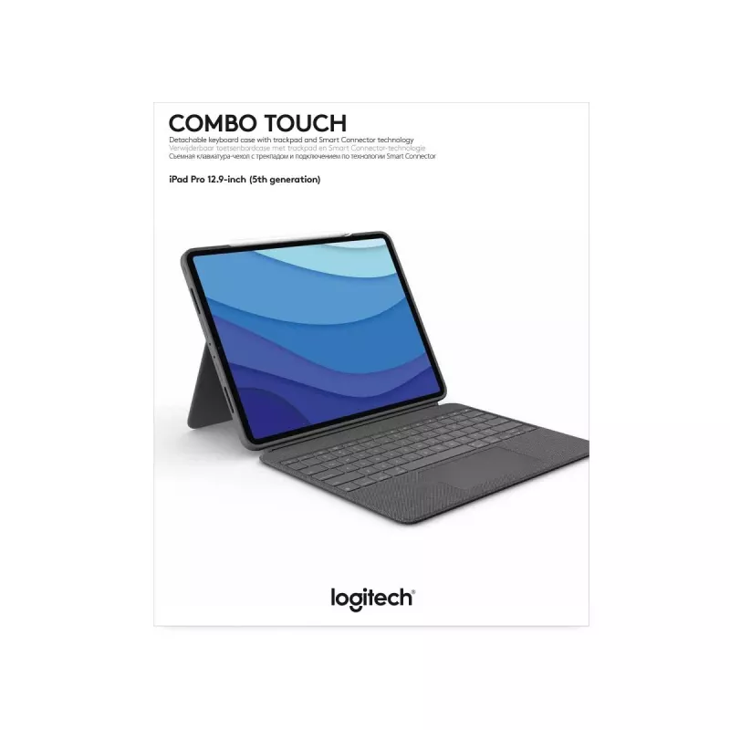 LOGITECH Combo Touch - iPad Pro 12,9 ιντσών (5. Gen.) - Αγγλικά - QWERTY