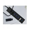 ICY BOX IB-HUB1700-U3 USB 3.2 Gen 1 (3.1 Gen 1) Type-A 5000 Mbit/s Μαύρο