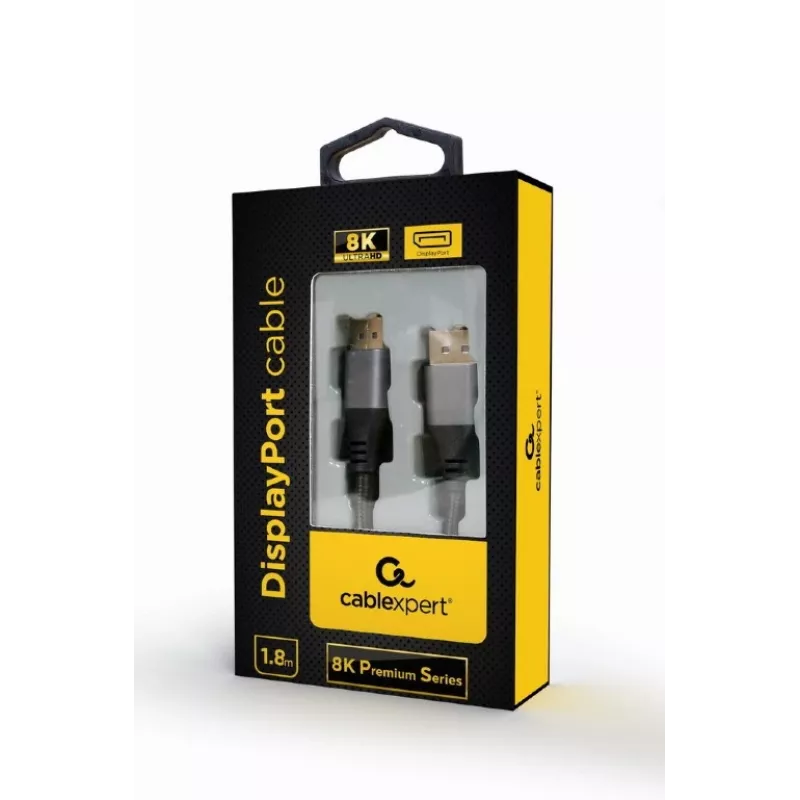 Καλώδιο DisplayPort GEMBIRD, σειρά Premium 8K, 2 m