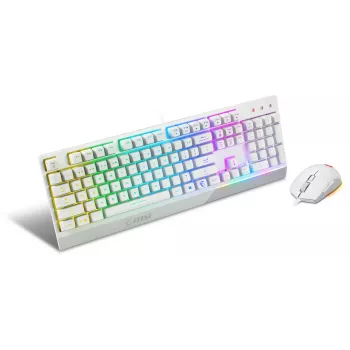 Σετ πληκτρολογίου και ποντικιού gaming MSI VIGOR GK30 COMBO WHITE