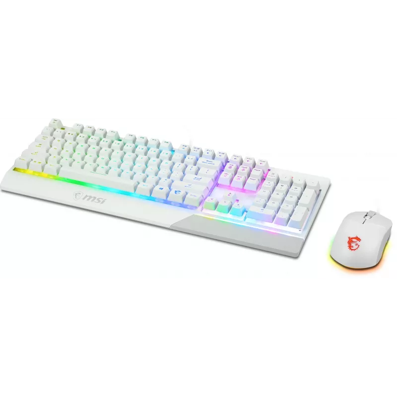 Σετ πληκτρολογίου και ποντικιού gaming MSI VIGOR GK30 COMBO WHITE