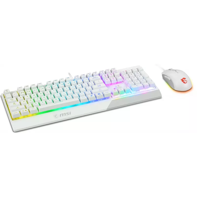 Σετ πληκτρολογίου και ποντικιού gaming MSI VIGOR GK30 COMBO WHITE