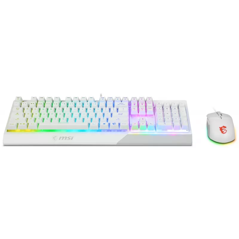 Σετ πληκτρολογίου και ποντικιού gaming MSI VIGOR GK30 COMBO WHITE