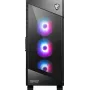 MSI MPG VELOX 100R κουτί υπολογιστή Mid Tower, E-ATX, ψημένο γυαλί, 4 ανεμιστήρες ARGB 120 mm, 2x USB 3.0 + 1x USB-C, 2x 3,5″ + 2x 2,5″ θέσεις, μαύρο