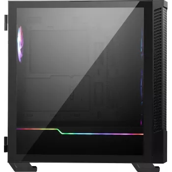 MSI MPG VELOX 100R κουτί υπολογιστή Mid Tower, E-ATX, ψημένο γυαλί, 4 ανεμιστήρες ARGB 120 mm, 2x USB 3.0 + 1x USB-C, 2x 3,5″ + 2x 2,5″ θέσεις, μαύρο