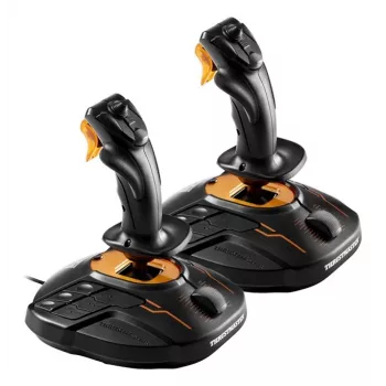 Thrustmaster T.16000M FCS SPACE SIM DUO μαύρο, πορτοκαλί USB Joystick Αναλογικό / Ψηφιακό PC