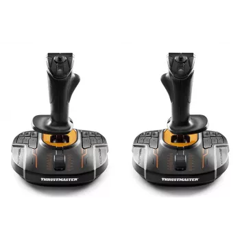 Thrustmaster T.16000M FCS SPACE SIM DUO μαύρο, πορτοκαλί USB Joystick Αναλογικό / Ψηφιακό PC