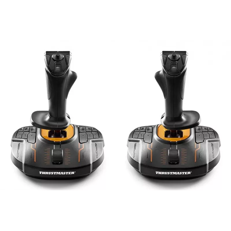 Thrustmaster T.16000M FCS SPACE SIM DUO μαύρο, πορτοκαλί USB Joystick Αναλογικό / Ψηφιακό PC