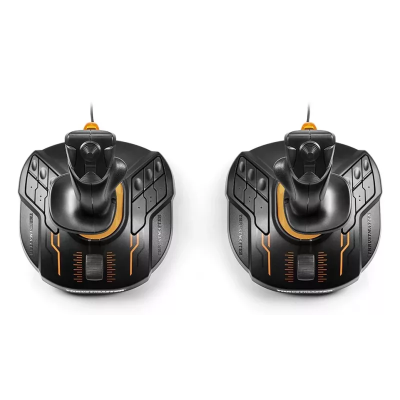 Thrustmaster T.16000M FCS SPACE SIM DUO μαύρο, πορτοκαλί USB Joystick Αναλογικό / Ψηφιακό PC