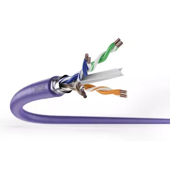 Καλώδιο εγκατάστασης DIGITUS - CAT6 - F/UTP - B2ca - 500m - Μωβ