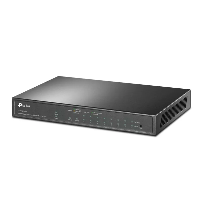 Managed Switch TP-Link TL-SG1210MPE 10-Port Gigabit με 8-Port PoE+