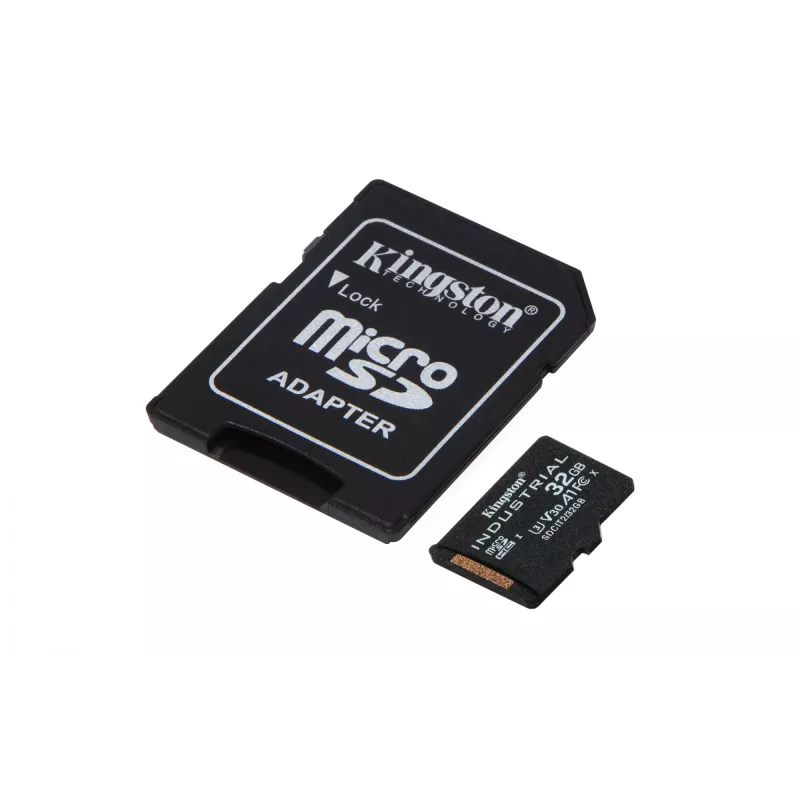 Kingston Technology 32GB microSDHC Industrial C10 A1 pSLC κάρτα + αντάπτορας SD