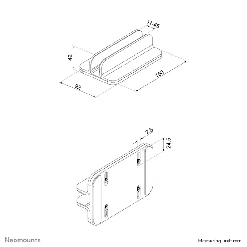 Neomounts NSLS300 βάση laptop 11-17 ίντσες - universal