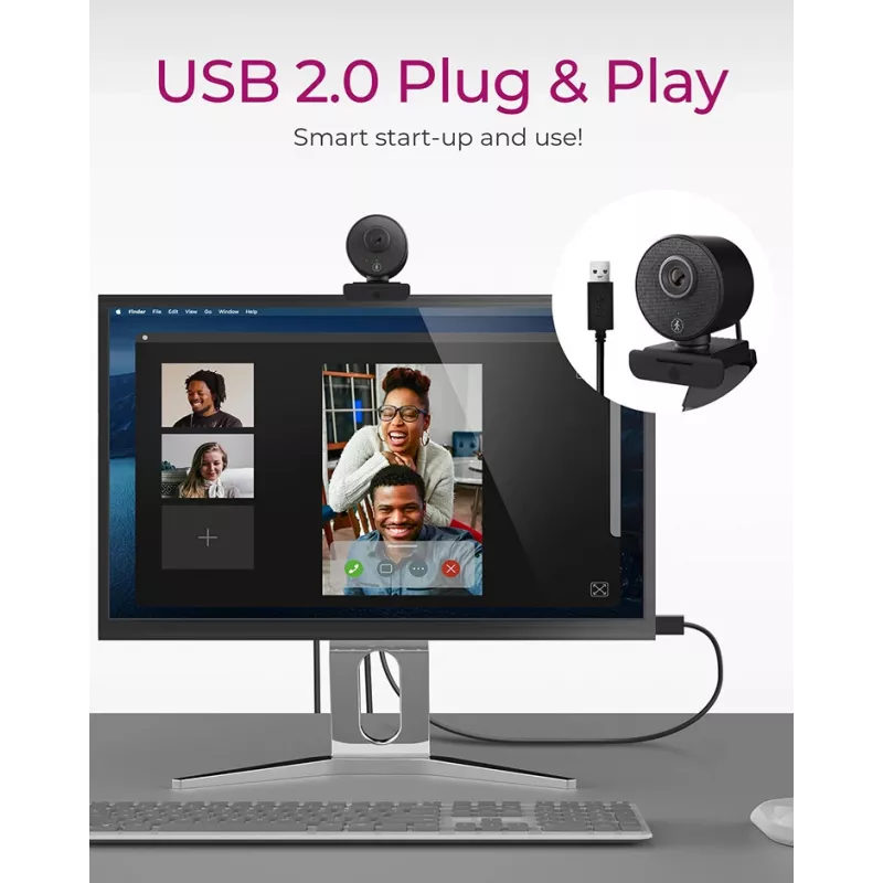 ICY BOX IB-CAM501-HD Webcam 1920 x 1080 pixel USB 2.0 μαύρη