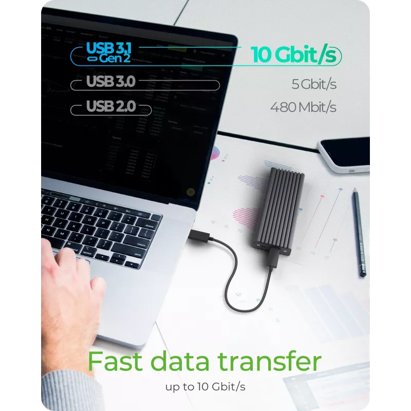 Θήκη SSD ICY BOX IB-1817MC-C31 γκρι M.2