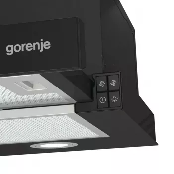 Gorenje TH62E4BG Ημιενσωματωμένος (εξολκυόμενος) μαύρο 450 m³/h