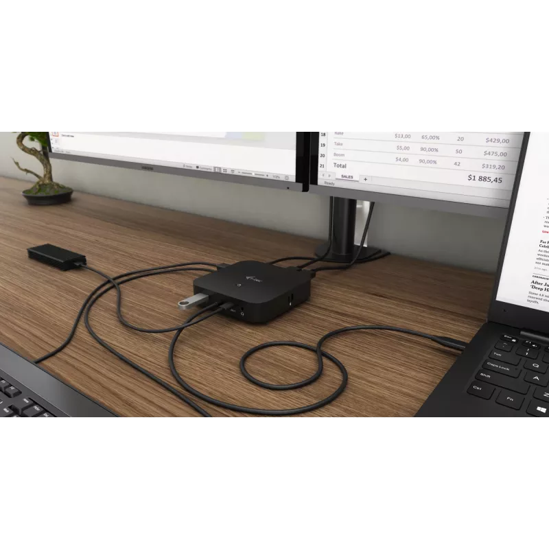 i-tec USB-C HDMI DP Σταθμός σύνδεσης με Power Delivery 100 W