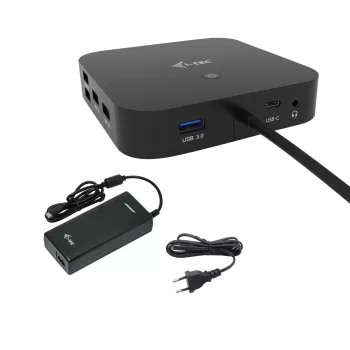 i-tec USB-C HDMI DP Σταθμός σύνδεσης με Power Delivery 100 W + καθολικός φορτιστής 100 W