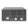 DIGITUS KVM Switch, 2 Θύρες, Dual Display, 4K, HDMI