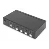 KVM Switch Digitus 4 Θύρες Single Display 4K HDMI