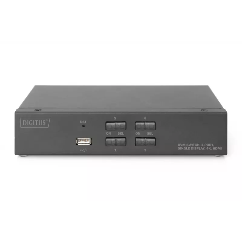 KVM Switch Digitus 4 Θύρες Single Display 4K HDMI