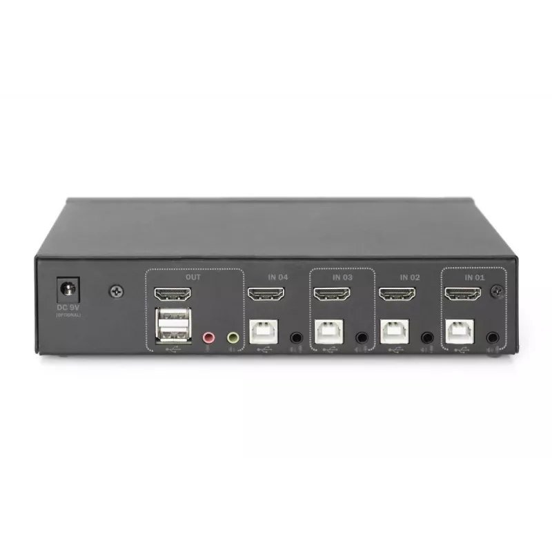 KVM Switch Digitus 4 Θύρες Single Display 4K HDMI