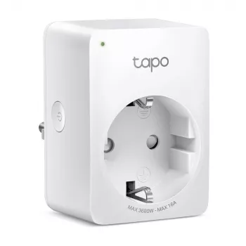 TP-Link Tapo Mini Smart Wi-Fi Πρίζα, Παρακολούθηση ενέργειας, Εσωτερικού χώρου, Λευκό, Σπίτι, Γραφείο, Κατάσταση, Android, iOS, Ασύρματο