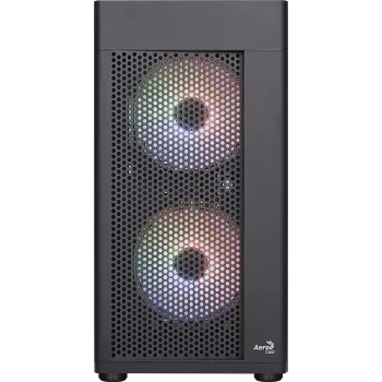 Aerocool HEXFORMBKV2 Κουτί PC Micro ATX 3 ανεμιστήρες FRGB Μαύρο