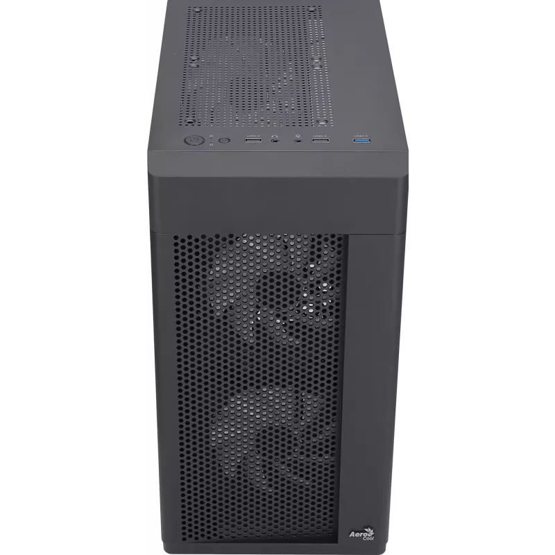 Aerocool HEXFORMBKV2 Κουτί PC Micro ATX 3 ανεμιστήρες FRGB Μαύρο