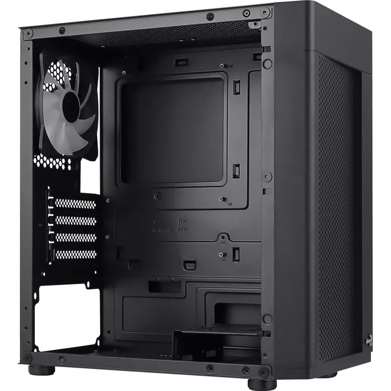 Aerocool HEXFORMBKV2 Κουτί PC Micro ATX 3 ανεμιστήρες FRGB Μαύρο