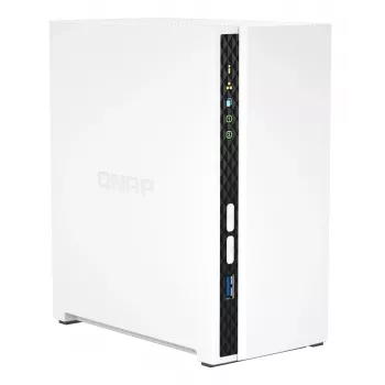 QNAP TS-233 Διακομιστής NAS/Storage Tower ARM Cortex-A55 2 GB 0 TB QNAP QTS Λευκό