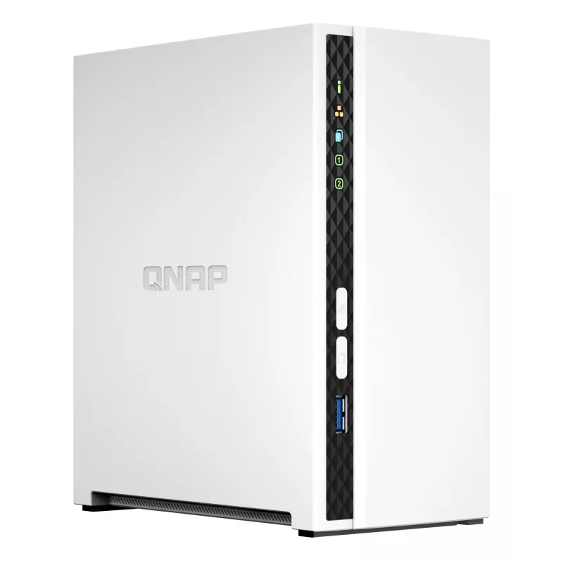 QNAP TS-233 Διακομιστής NAS/Storage Tower ARM Cortex-A55 2 GB 0 TB QNAP QTS Λευκό