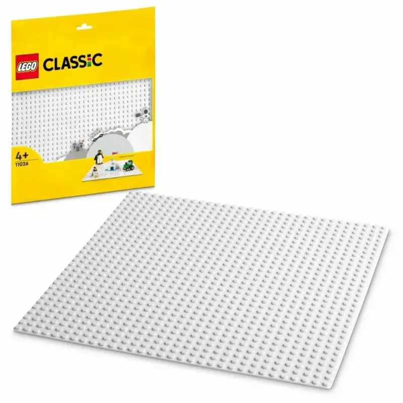 Πλάκα κατασκευής LEGO 11026 — βάση 32x32 θηλές, λευκή