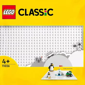 Πλάκα κατασκευής LEGO 11026 — βάση 32x32 θηλές, λευκή