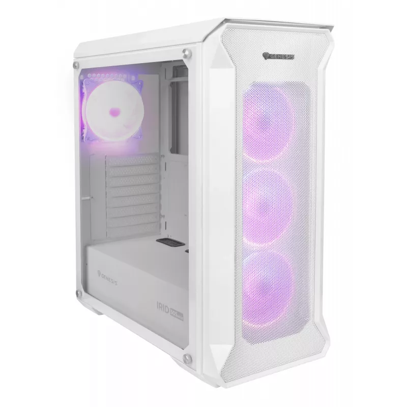 GENESIS Irid 505 ARGB Midi Tower Λευκό