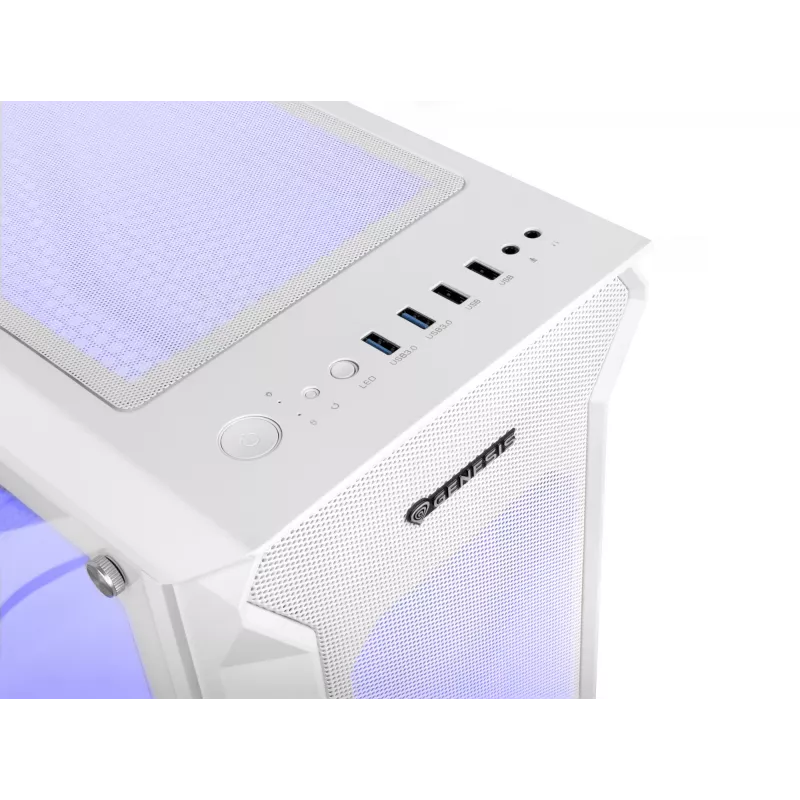 GENESIS Irid 505 ARGB Midi Tower Λευκό