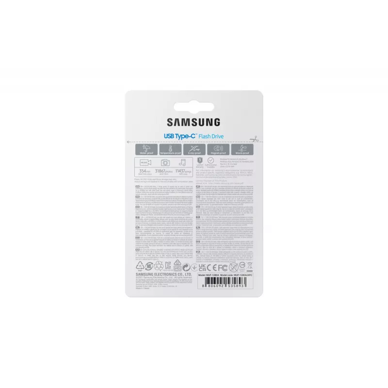 Samsung MUF-128DA Μονάδα USB flash 128 GB USB Type-C 3.2 Gen 1 (3.1 Gen 1) Μπλε