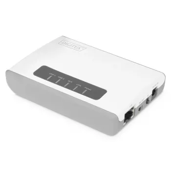 DIGITUS Διακομιστής δικτύου WLAN 2 θυρών USB 2.0 NAS USB Hub Διακομιστής εκτύπωσης