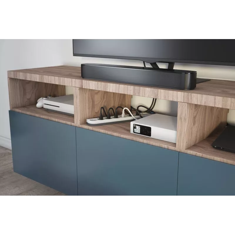 Legrand 049430 πολύπριζο 2 m 8 πρίζες εσωτερικού χώρου μαύρο