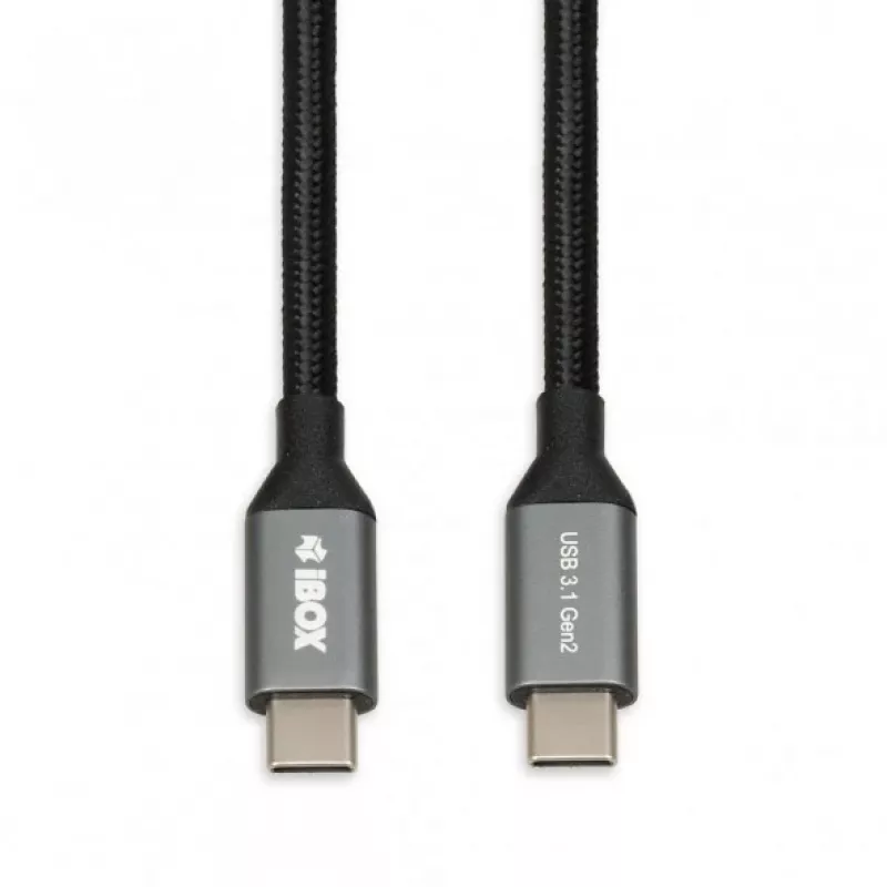 Καλώδιο USB-C σε USB-C IBOX IKUMTC31G2 USB 3.2 Gen 2, 1 m, μαύρο