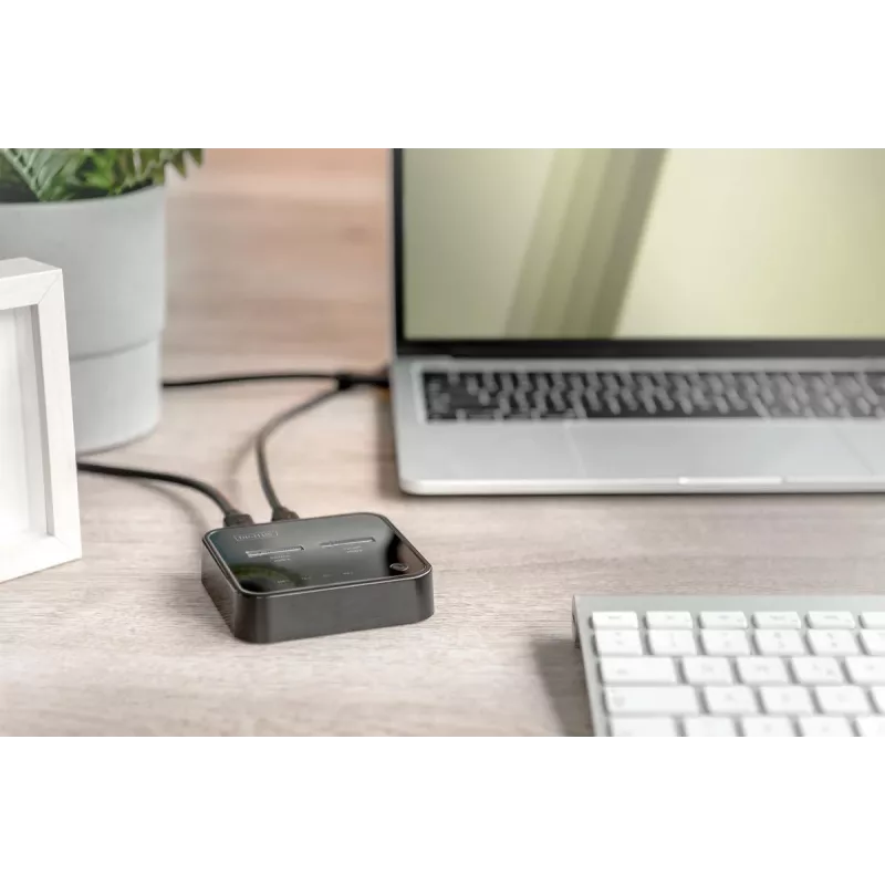 Σταθμός σύνδεσης Digitus Dual M.2 NVMe SSD USB-C με λειτουργία Offline Clone
