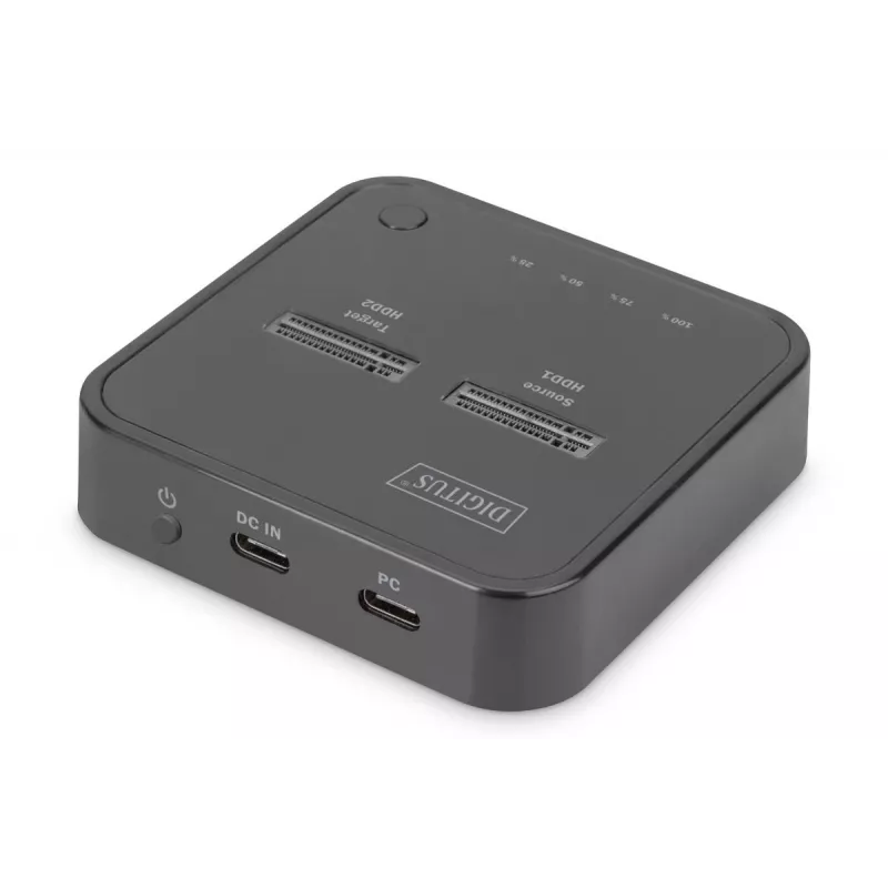 Σταθμός σύνδεσης Digitus Dual M.2 NVMe SSD USB-C με λειτουργία Offline Clone