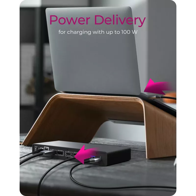 ICY BOX IB-DK2245AC Ενσύρματο USB 3.2 Gen 1 (3.1 Gen 1) Type-C μαύρο