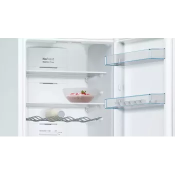 Bosch KGN36VWED δίπορτο ψυγείο, ελεύθερης τοποθέτησης, NoFrost, 237 l + 89 l, 186 cm, ενεργειακή κλάση E, λευκό