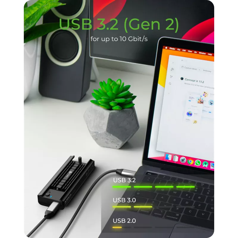 ICY BOX IB-180MC-C31 Θήκη SSD μαύρο M.2