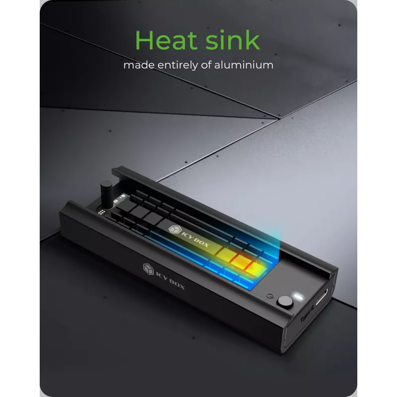 ICY BOX IB-180MC-C31 Θήκη SSD μαύρο M.2