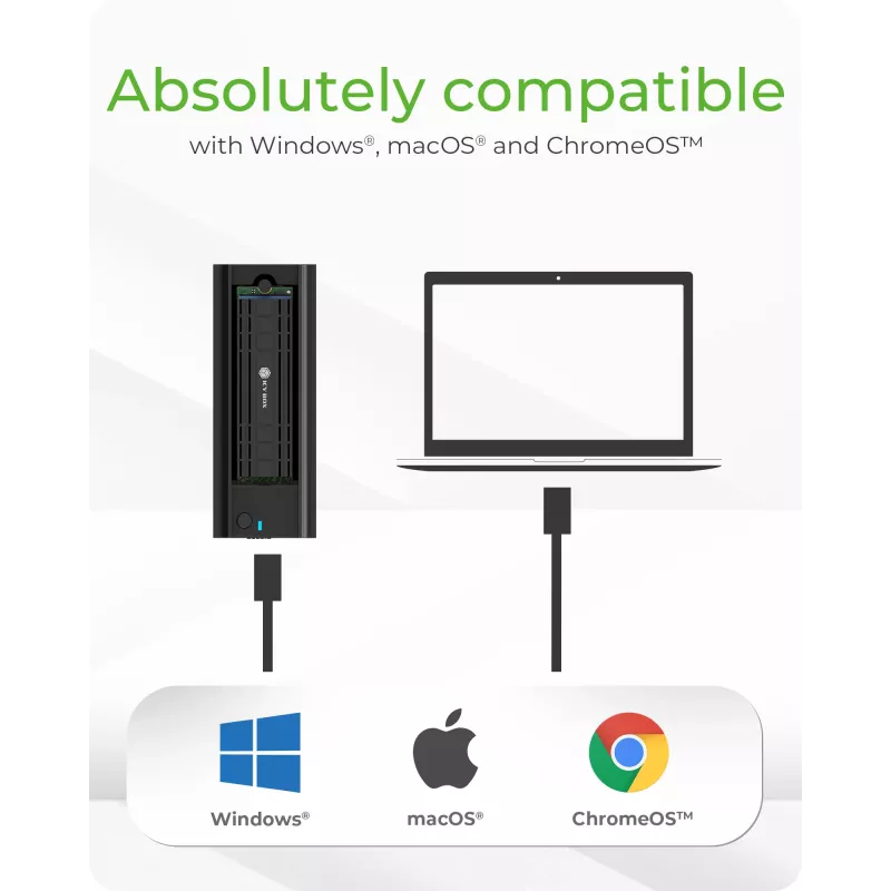 ICY BOX IB-180MC-C31 Θήκη SSD μαύρο M.2
